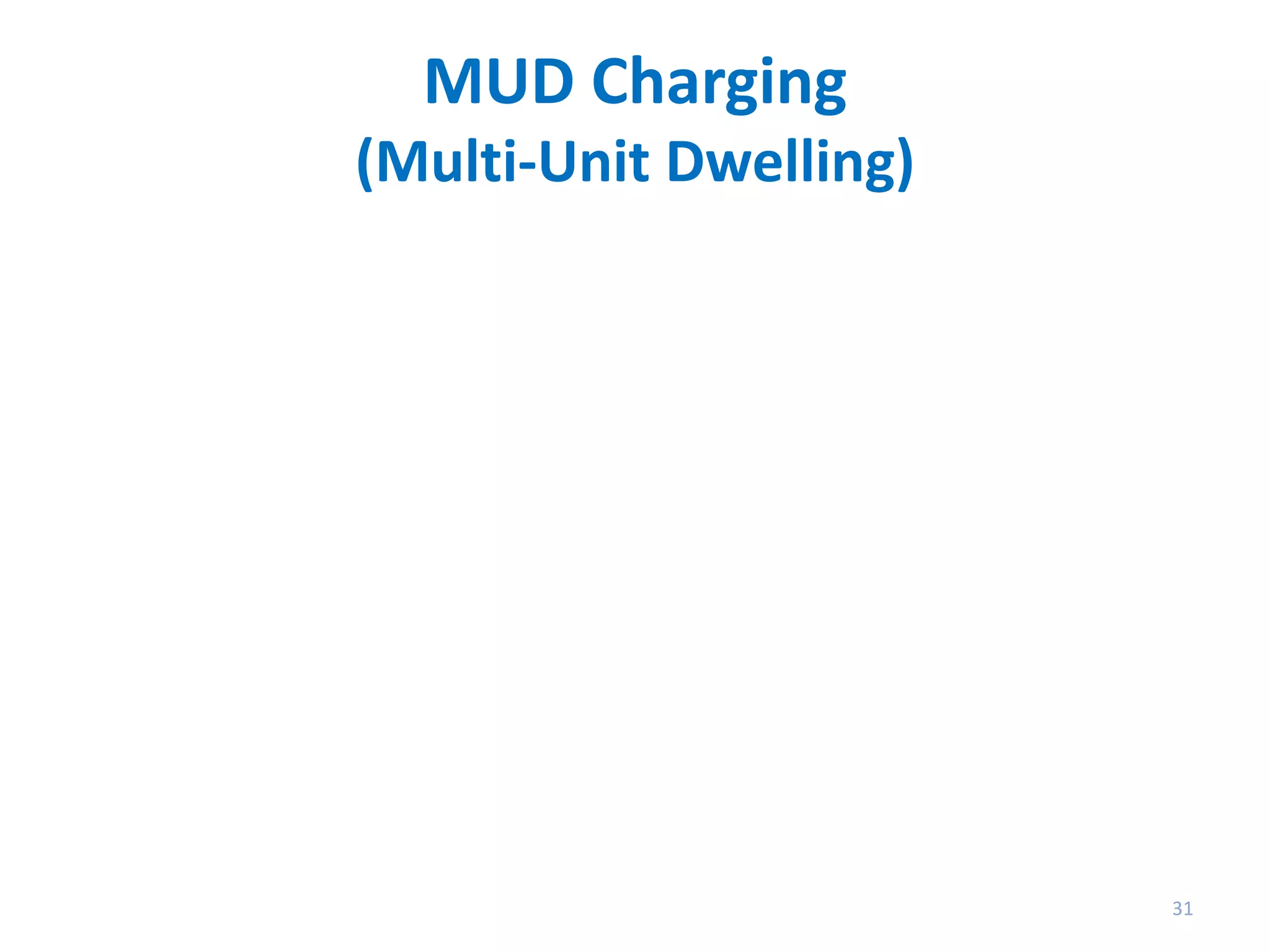MUD Charging
(Multi-Unit Dwelling)

31

 