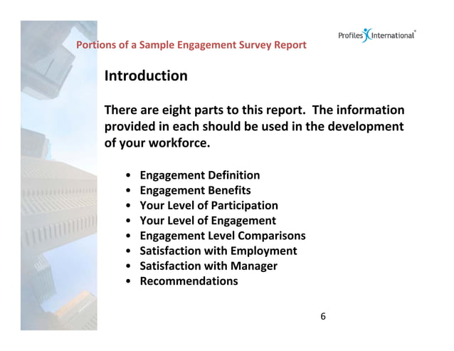 Workplace Engagement Survey - Presentation | PDF