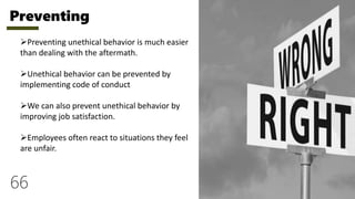 Prevent Etica Workplace ethics | PPT