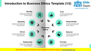 Workplace Ethics PowerPoint Presentation Slides | PDF