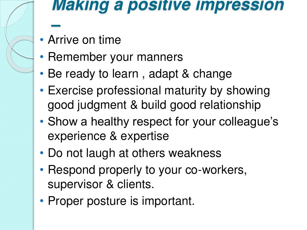 Workplace etiquette & manners