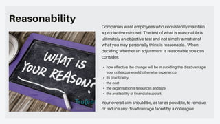 Reasonability Test Work Place Excellence by Seun Lana | PDF