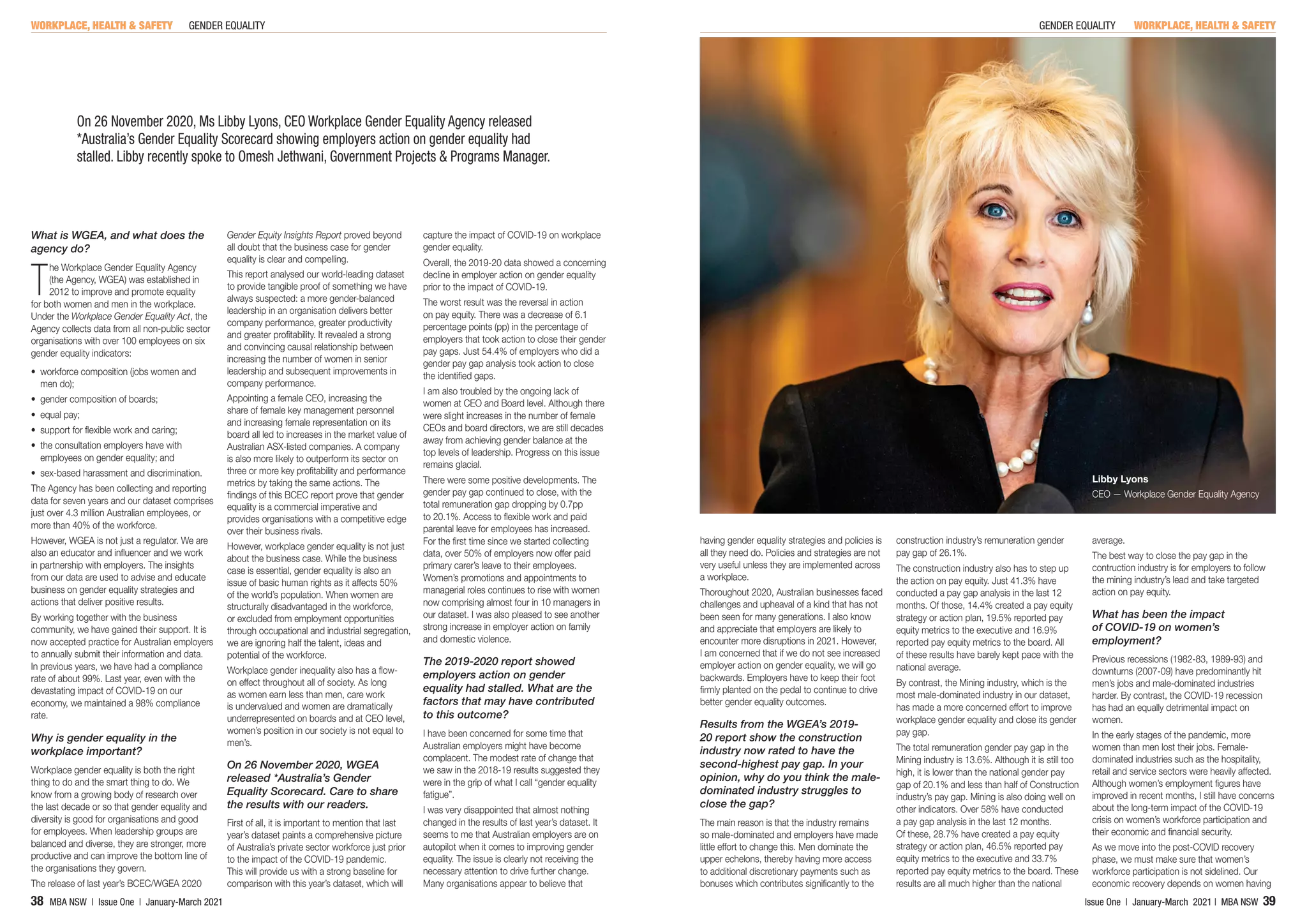 Workplace Gender Equality In The Construction Industry | PDF
