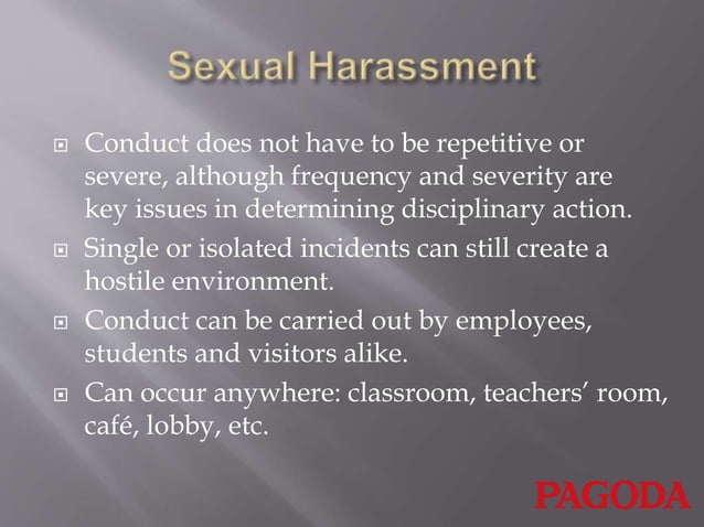 Workplace harassment awareness training | PPTX