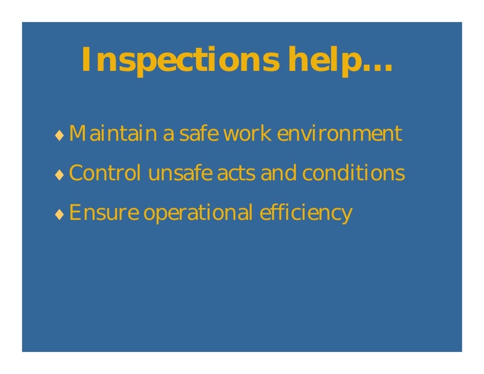 Effective Workplace Safety Inspections