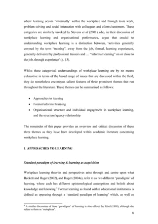 Workplace Learning - Shift in Skills required
 