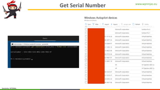 www.wpninjas.eu
Sensitivity: INTERNAL
Get Serial Number
 
