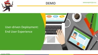 www.wpninjas.eu
Sensitivity: INTERNAL
DEMO
User-driven Deployment:
End User Experience
 
