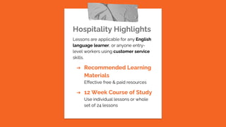 Interdisciplinary
Hospitality-Week 7, Day A: Adding Totals
Industry English Language Arts
Vocabulary
Restaurant Menus
Perc...