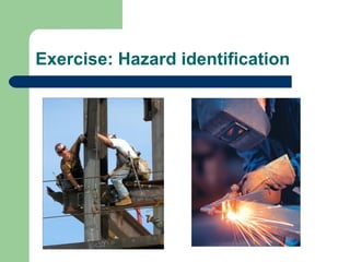 Exercise: Hazard identification

 