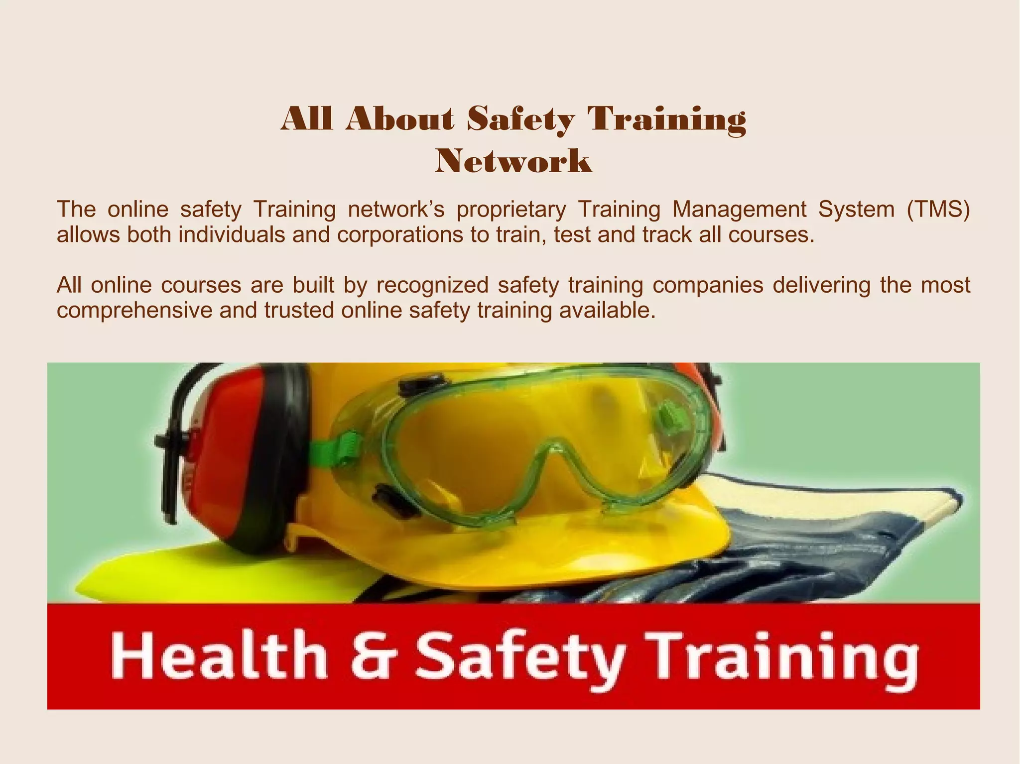 Workplace safety awareness training program | PPT