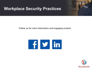 Workplace Security Practices
Follow us for more informative and engaging content.
 