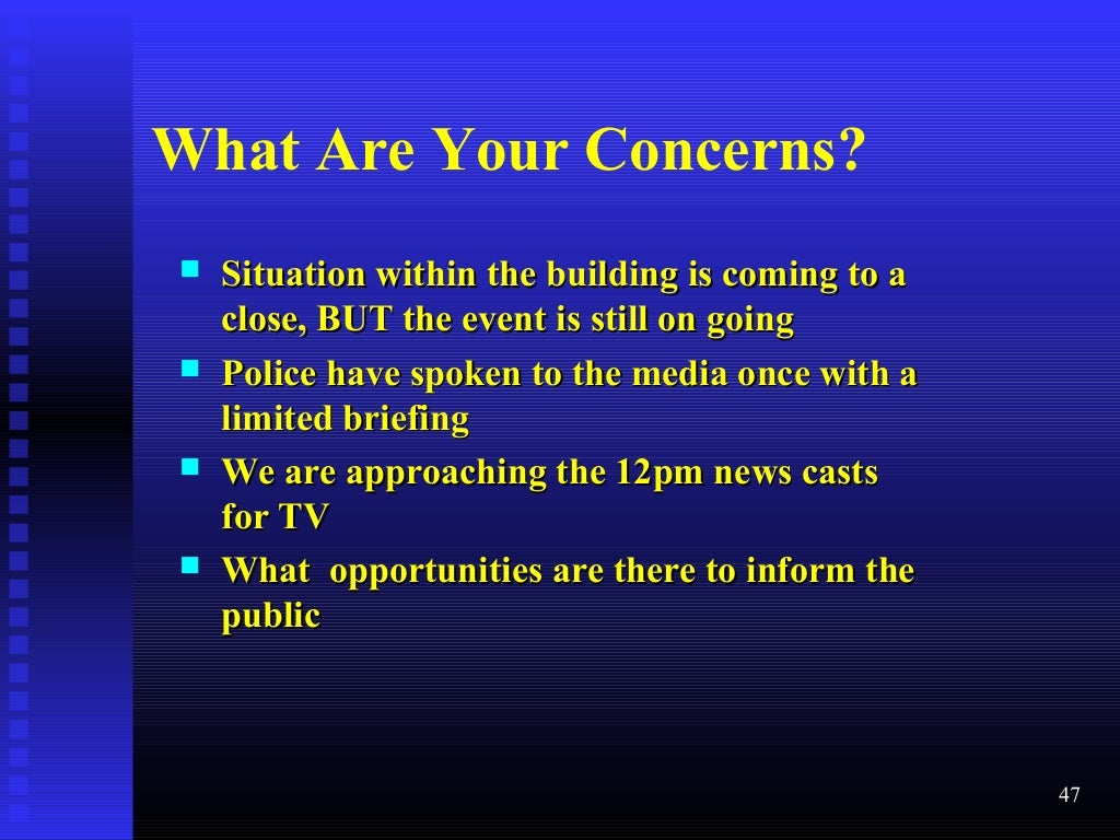 Tabletop Exercise for Managing an Active Shooter Scenario