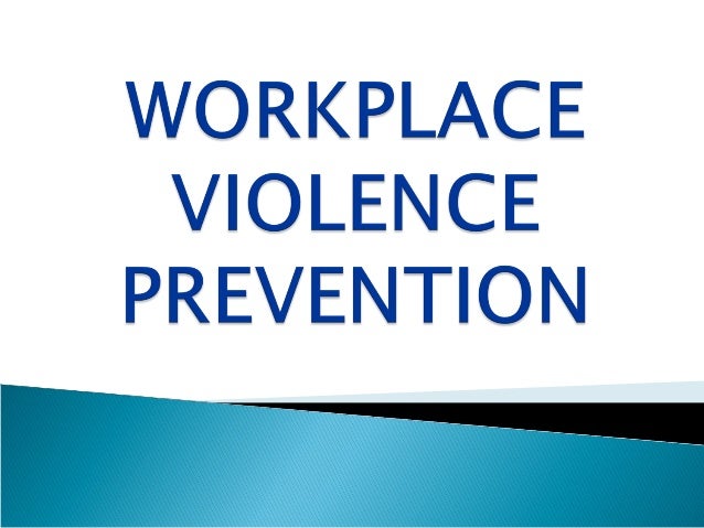 causes of workplace violence pdf