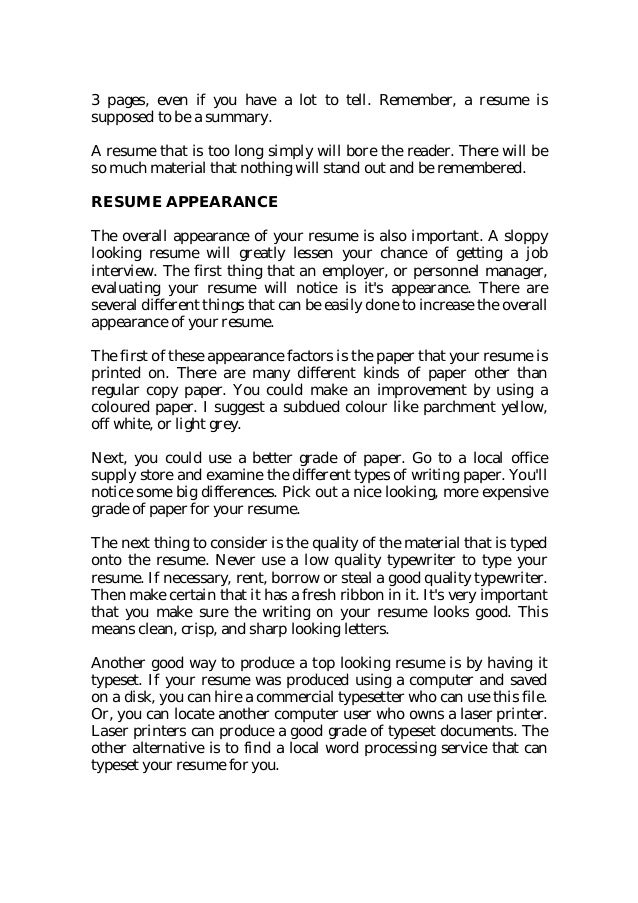should you use i in a resume