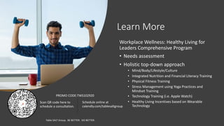 Workplace Wellness: Healthy Living for Leaders
