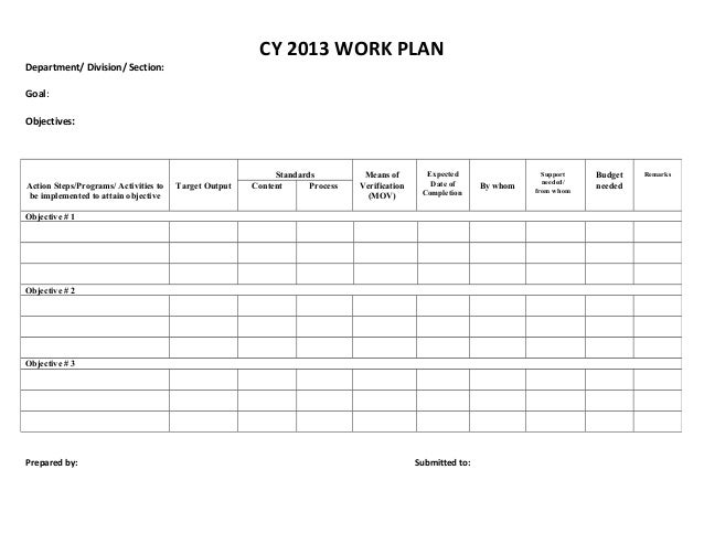 Division business plan