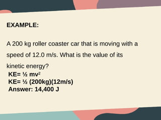 Work, Power & Energy 2.pptxa 20-meter-high cliff with a velocity of 10 ...