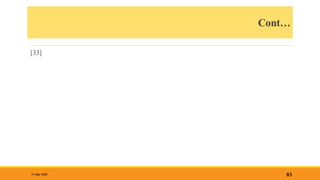 Cont…
[33]
83
31 May 2018
 