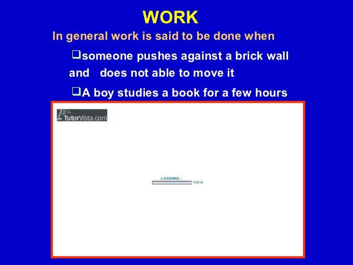work in physics