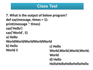 working with python various function for class 12 | PPTX
