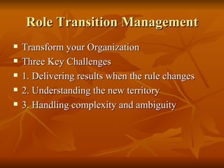 Work Role Transition | PPT