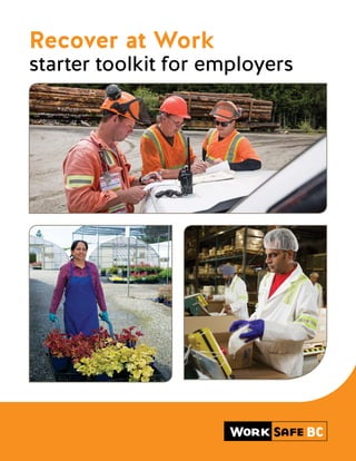 Recover at Work
starter toolkit for employers
 