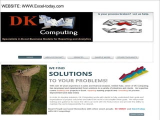 WEBSITE: WWW.Excel-today.com
 