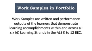 Work Samples in Portfolio.pptxasdasdadasd | PPTX