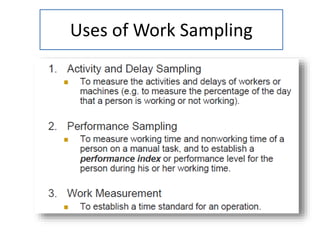 Work sampling | PPTX