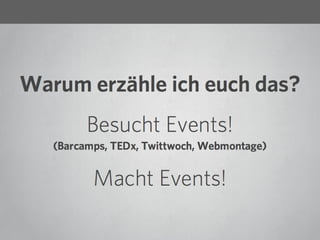 #30u30 - Pecha Kucha zum "Workschoppe"