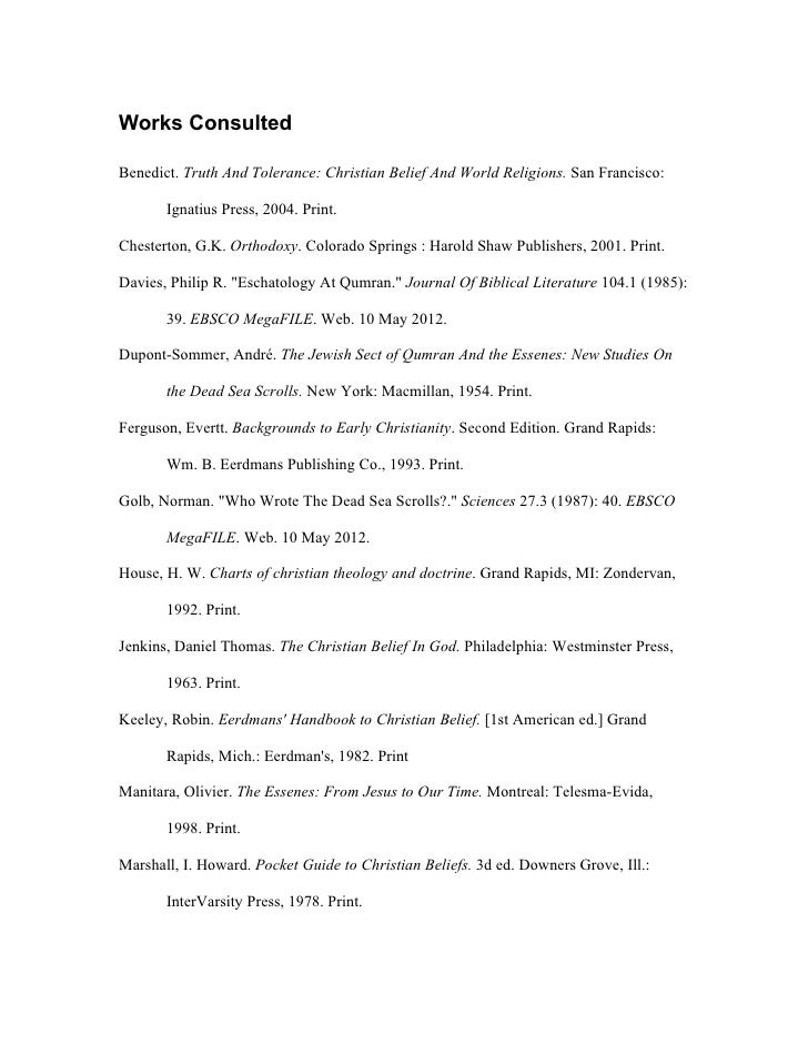 Works consulted for nta Works consulted for nta