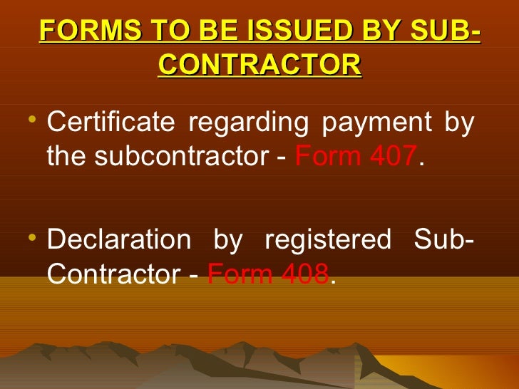 Works Contract Under Mvat Act