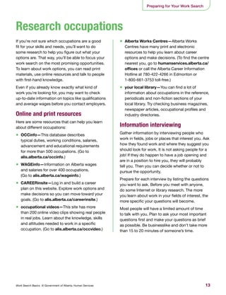 Work Search Basics Examples Work Search Basics | PDF