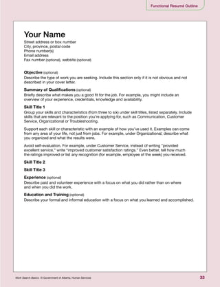 Work Search Basics Examples Work Search Basics | PDF
