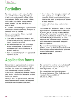 Work Search Basics Examples Work Search Basics | PDF