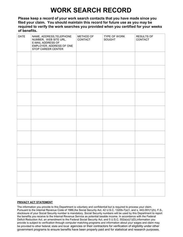 work-search-record-pdf