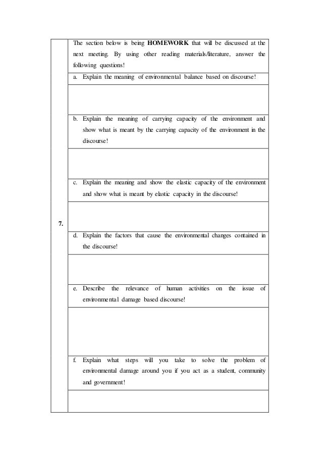 Students Worksheet