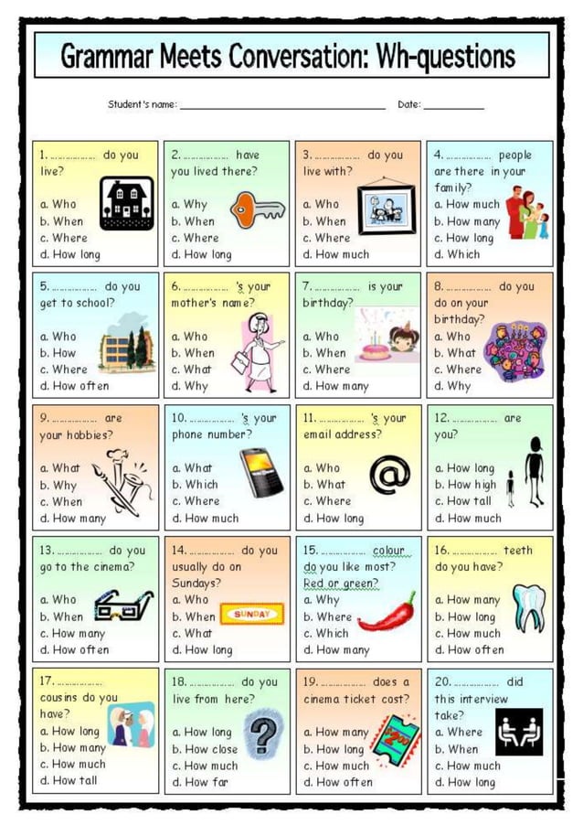 Past Perfect Wh Questions Exercise - Design Talk