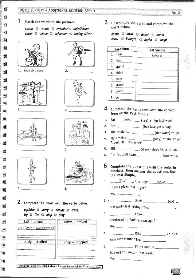 Worksheet 10 ii term