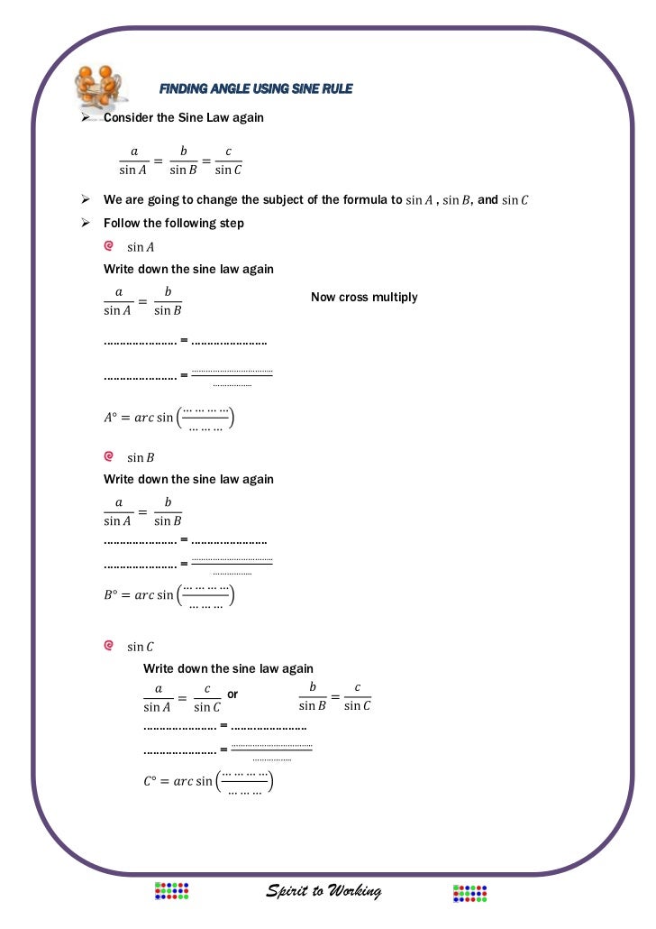 Law cosines worksheet worksheets cosine area triangle russell printables Worksheet (2)
