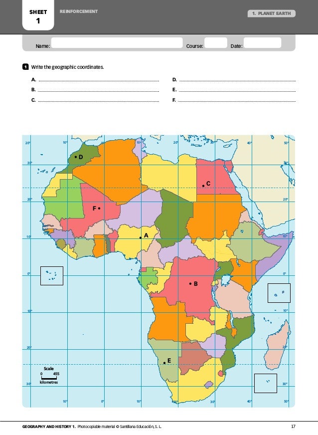Worksheet Science component of earth