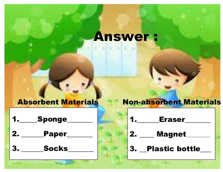 Worksheet absorption
