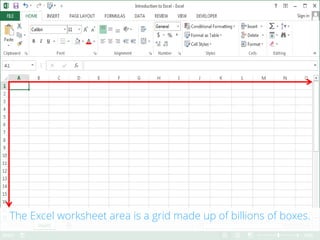 Worksheet Basics & Navigation - Excel 2013 Tutorial | PDF