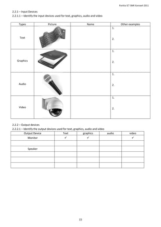 Worksheet complete set 180111 | DOCX
