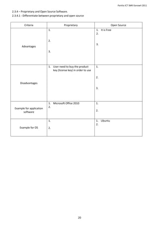 Worksheet complete set 180111 | DOCX