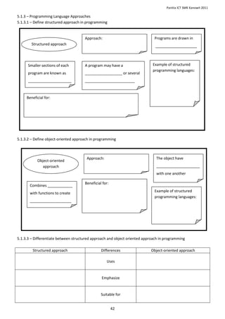 Worksheet complete set 180111 | DOCX
