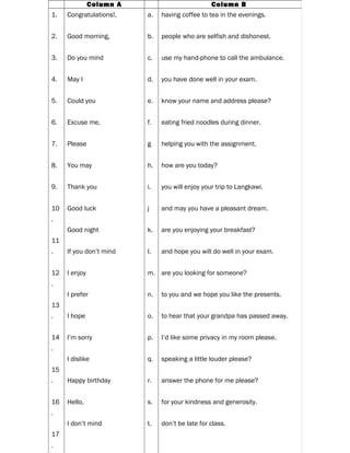Worksheet mix