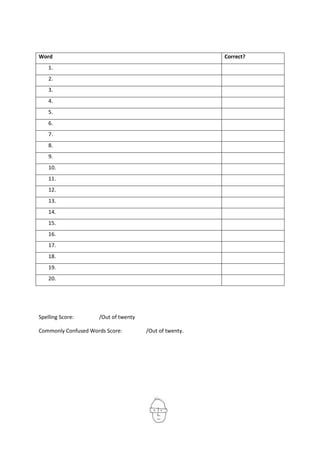 Worksheet One