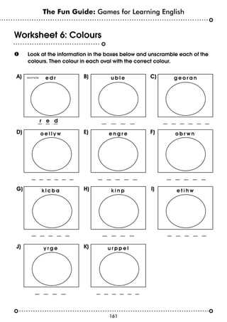 variadas guias en ingles esl worksheets